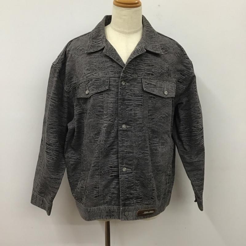 ペレペレ PELLEPELLE ジャケット、上着 ジャケット、ブレザー デニムジャケット Gジャン アウター カラージャケット XL 総柄 灰 / グレー /  メンズ USED 古着 中古 10112073