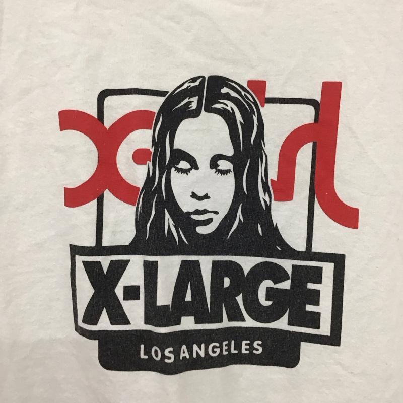 エクストララージ XLARGE Tシャツ 半袖 半袖カットソー プリントTシャツ クルーネックカットソー xgirl L プリント 白 / ホワイト /  メンズ USED 古着 中古 10132561