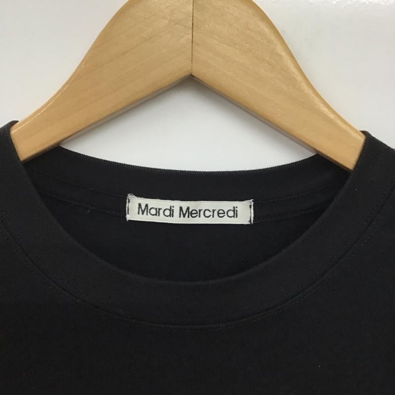 マルディメクルディ MARDI MERCREDI Tシャツ 半袖 半袖カットソー プリントTシャツ クルーネックカットソー FREE プリント 黒 / ブラック /  レディース USED 古着 中古 10142681