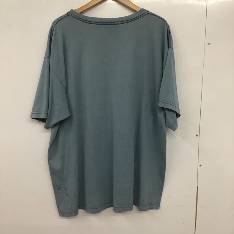 ナイキ NIKE Tシャツ 半袖 半袖カットソー プリントTシャツ クルーネックカットソー 古着 90S XL ロゴ、文字 水色 / ライトブルー /  メンズ USED 古着 中古 10135723