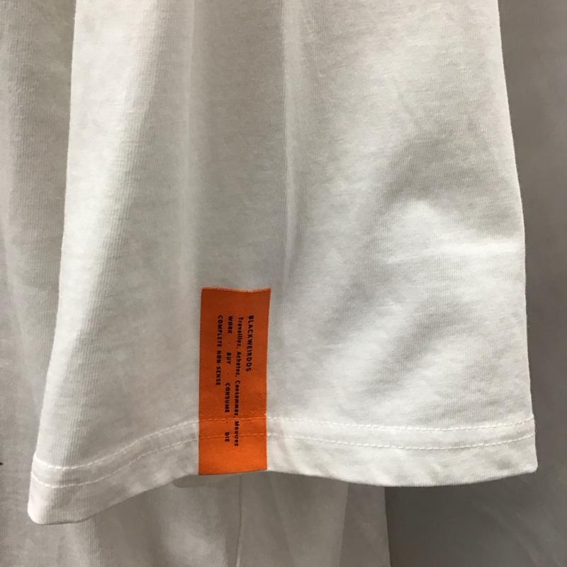 ブラックウィドー BLACK WEIRDOS Tシャツ 半袖 半袖カットソー プリントTシャツ クルーネックカットソー XL プリント 白 / ホワイト /  メンズ USED 古着 中古 10111811