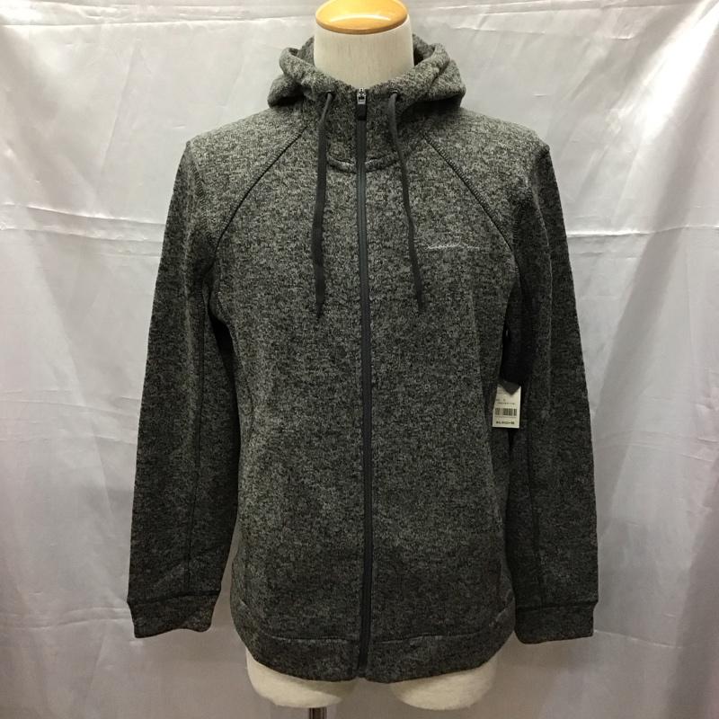 エディーバウアー Eddie Bauer パーカー 長袖 ジップアップパーカー 長袖パーカー フード付きパーカー 裏起毛 S 無地 黒 / ブラック /  メンズ USED 古着 中古 10110758