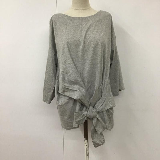 ニコアンド niko and... カットソー 半袖 半袖カットソー 無地Tシャツ クルーネックカットソー 4 無地 灰 / グレー /  レディース USED 古着 中古 10113711