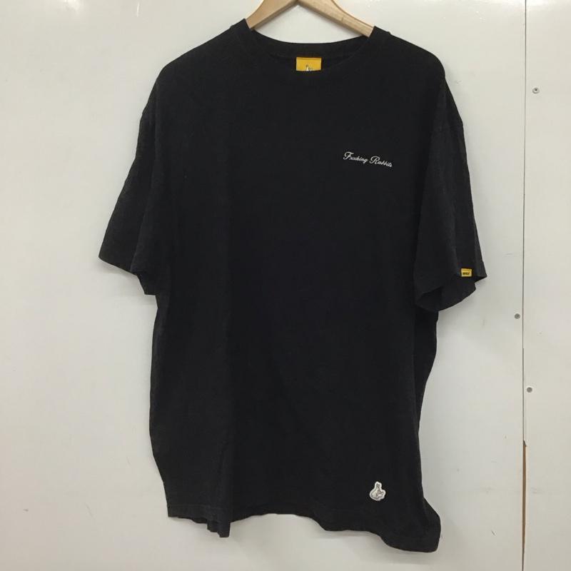 エフアールツー FR2 Tシャツ 半袖 半袖カットソー プリントTシャツ クルーネックカットソー XL プリント 黒 / ブラック /  メンズ USED 古着 中古 10145045