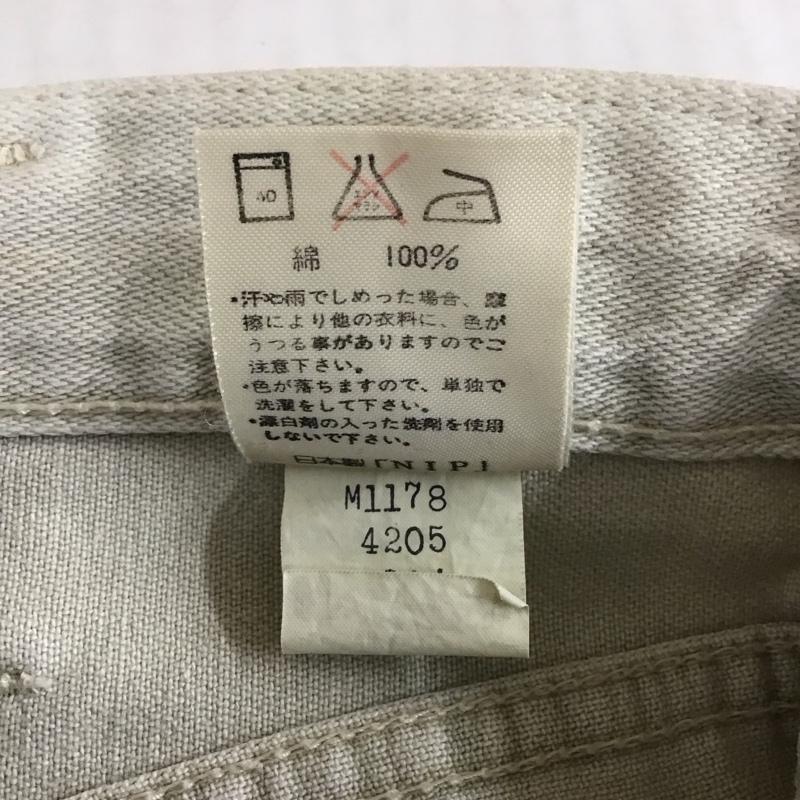 ラングラー Wrangler パンツ デニム、ジーンズ M1178 日本製 ロゴ、文字 ベージュ / ベージュ /  メンズ USED 古着 中古 10116801