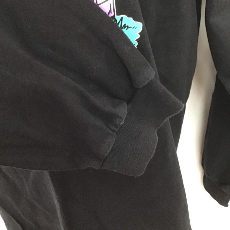 エクストララージ XLARGE カットソー 長袖 長袖カットソー プリントカットソー クルーネック XL プリント 黒 / ブラック /  メンズ USED 古着 中古 10126655