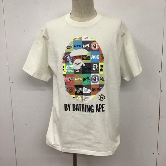 アベイシングエイプ A BATHING APE Tシャツ 半袖 L プリント 白 / ホワイト /  メンズ USED 古着 中古 10108005