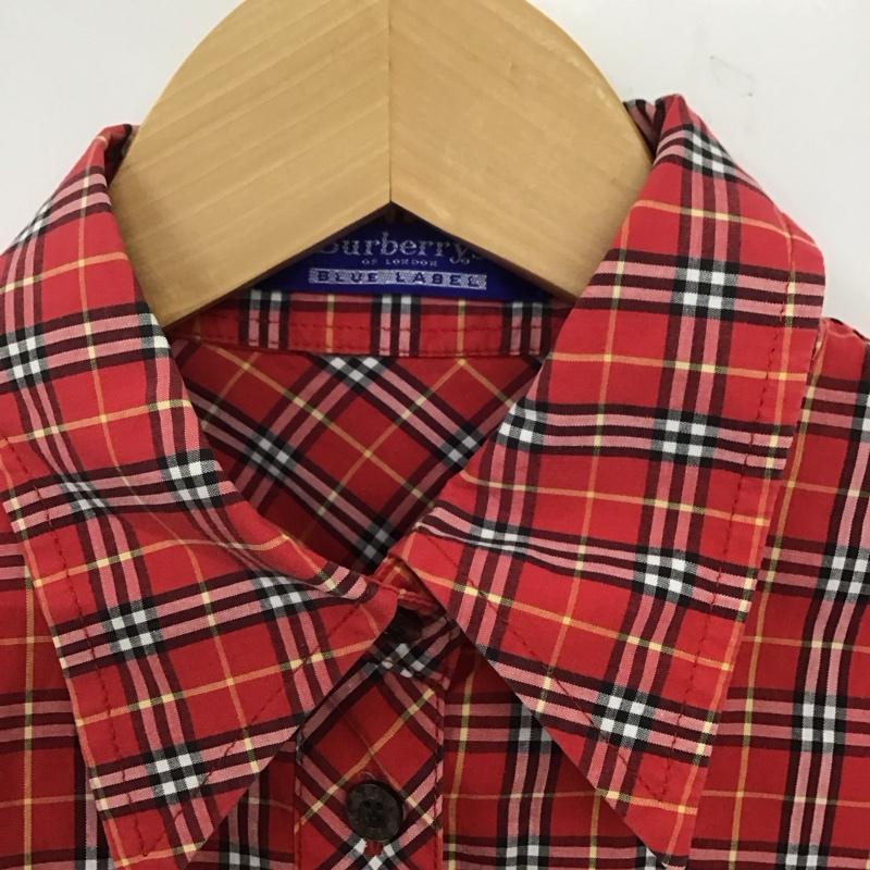 バーバリー BURBERRY シャツ、ブラウス 長袖 FEF03-213 チェック 38 チェック 赤 / レッド /  レディース USED 古着 中古 10133728
