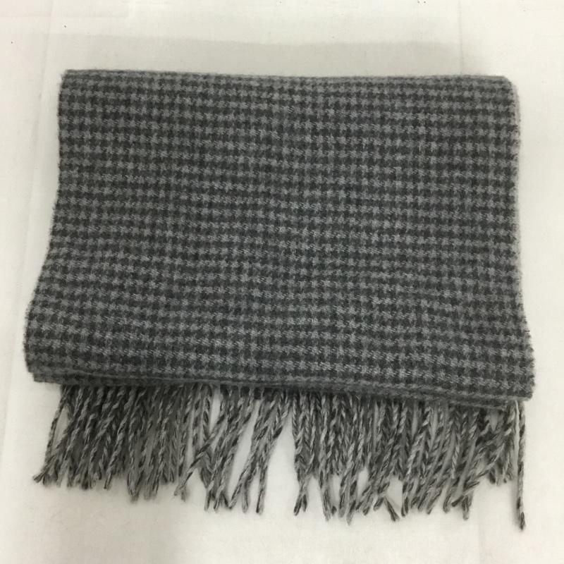 シップス SHIPS マフラー マフラー カシミヤ リバーシブル フリンジ 無地 灰 / グレー /  メンズ USED 古着 中古 10142731