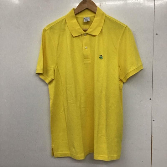 ブルックスブラザーズ BROOKS BROTHERS ポロシャツ 半袖 SLIM FIT L ワンポイント 黄 / イエロー /  メンズ USED 古着 中古 10139471