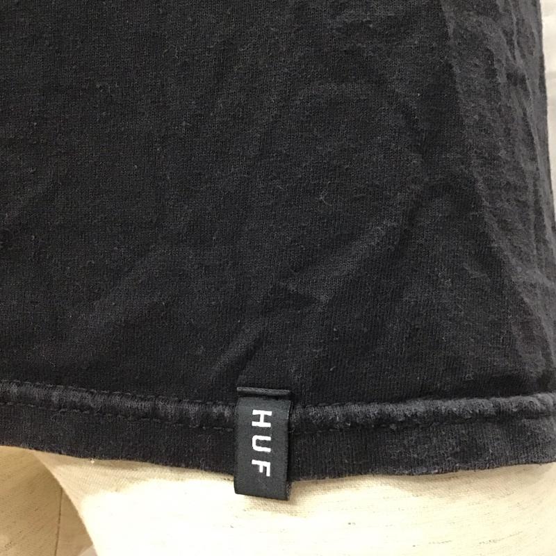 ハフ HUF Tシャツ 半袖 半袖カットソー プリントTシャツ クルーネックカットソー M ロゴ、文字 黒 / ブラック /  メンズ USED 古着 中古 10116572