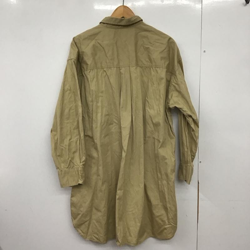 ローリーズファーム LOWRYS FARM シャツ、ブラウス 長袖 FREE 無地 ベージュ / ベージュ /  レディース USED 古着 中古 10147900