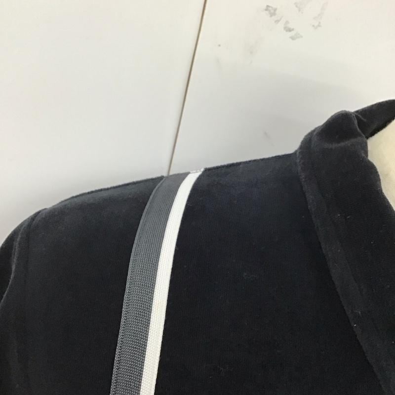 シュプリーム Supreme シャツ、ブラウス 半袖 ベロア生地フルジップ半袖シャツ M 無地 黒 / ブラック /  メンズ USED 古着 中古 10121751