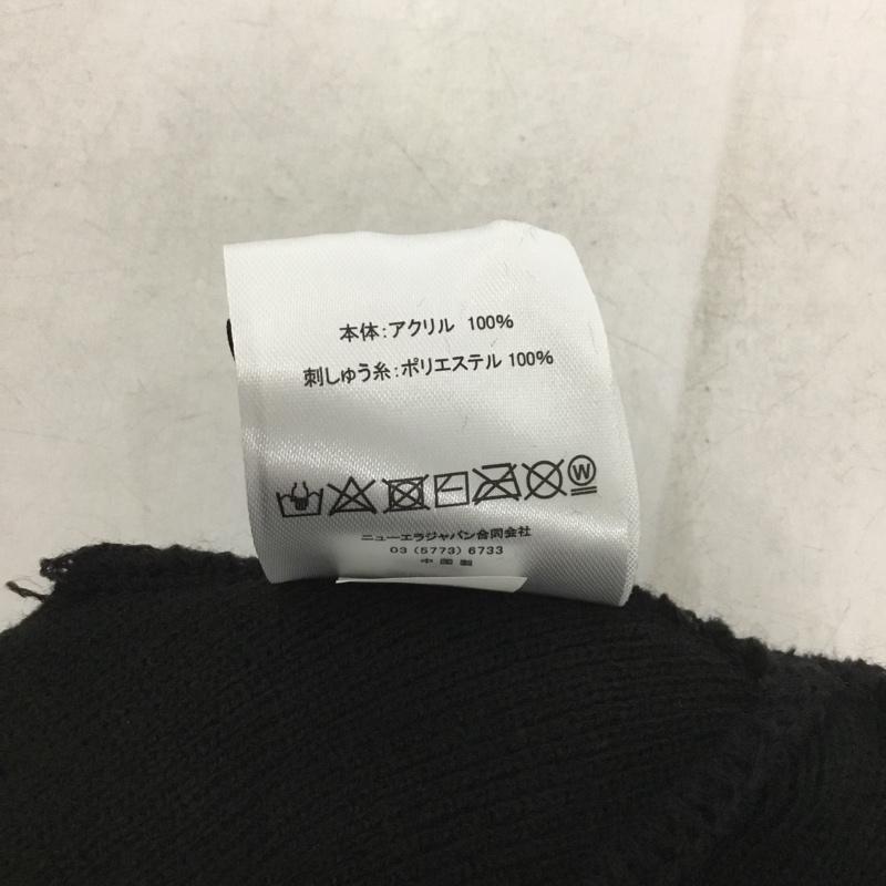 ニューエラ NEW ERA 帽子 ニット帽 MoMA BEANIE ロゴ、文字 黒 / ブラック /  メンズ USED 古着 中古 10149471
