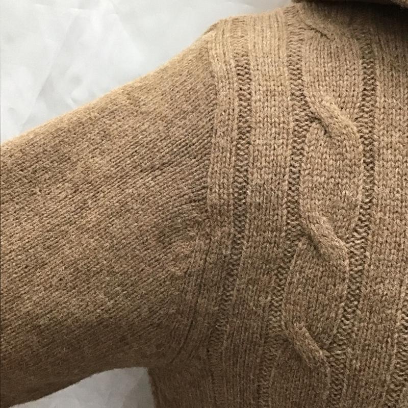 エルエルビーン L.L.Bean パーカー 長袖 273636 ニット フルジップ 裏フリース ジャパンフィット タグ付き M  茶 / ブラウン /  メンズ USED 古着 中古 10112402