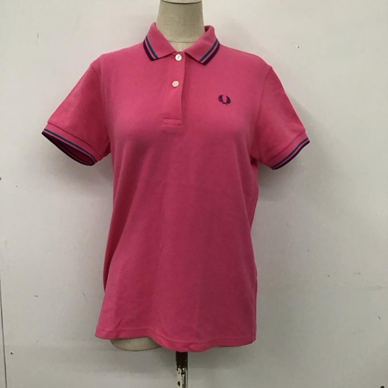 フレッドペリー FRED PERRY ポロシャツ 半袖 F5102 M ワンポイント 桃 / ピンク /  レディース USED 古着 中古 10116157