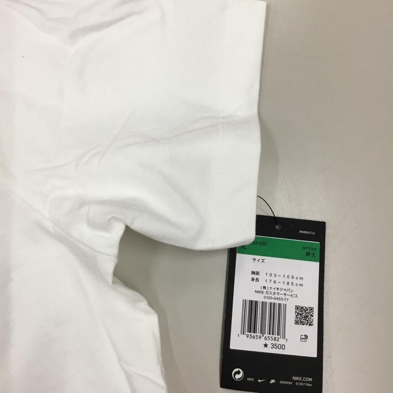 ナイキ NIKE Tシャツ 半袖 ct6533-100 プリントT シャツ 半袖カットソー スポーツウェア XL ロゴ、文字 白 / ホワイト /  メンズ USED 古着 中古 10114041