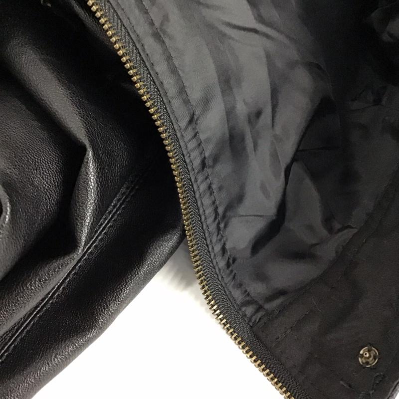 マウジー MOUSSY スカート ひざ丈スカート 010eaw30-5460 FAUX LEATHER スカート 1 無地 黒 / ブラック /  レディース USED 古着 中古 10121408
