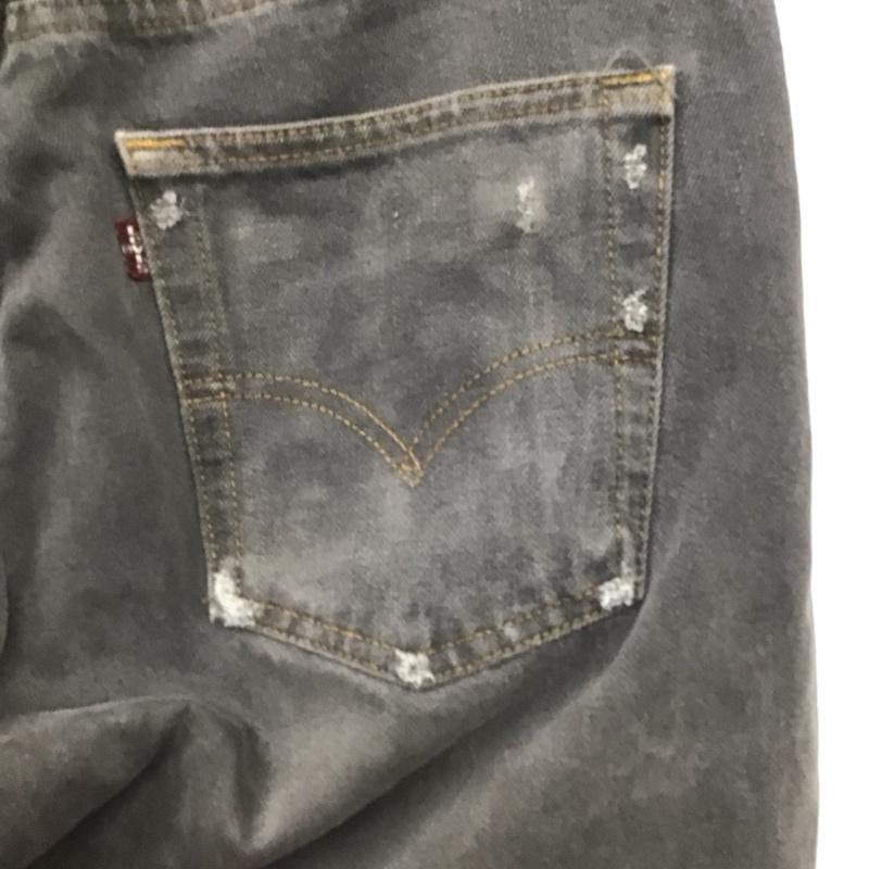 リーバイストラウスアンドコー Levi Strauss & co. パンツ デニム、ジーンズ デニムパンツ ワイドパンツ カジュアルパンツ 35インチ ダメージ加工 黒 / ブラック /  メンズ USED 古着 中古 10137241