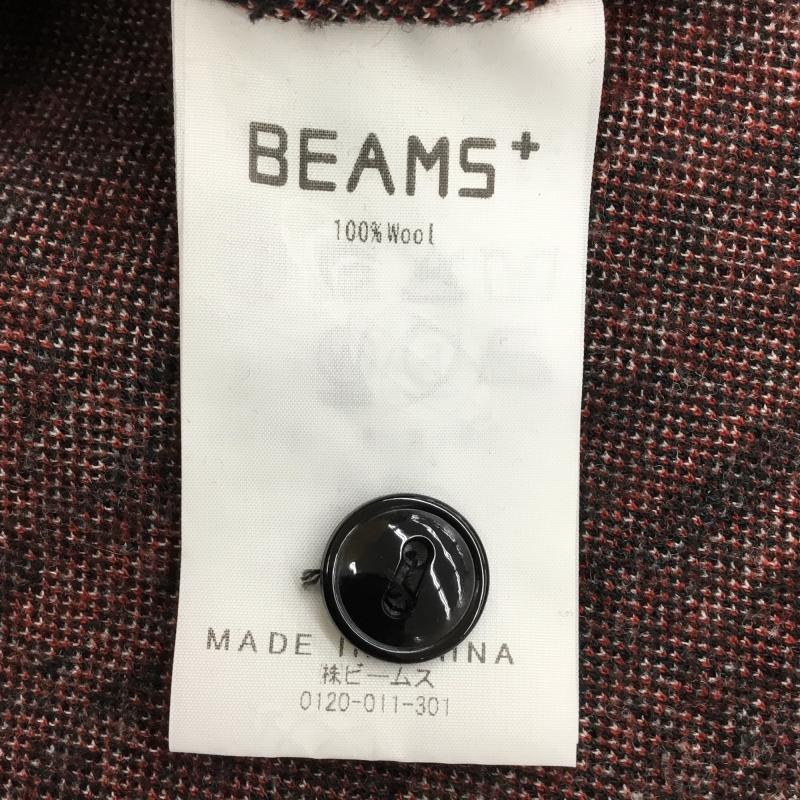 ビームス BEAMS シャツ、ブラウス 長袖 ジャガード パッチワーク ガイド シャツ M 総柄 黒 / ブラック / X 赤 / レッド / X 緑 / グリーン /  メンズ USED 古着 中古 10138384