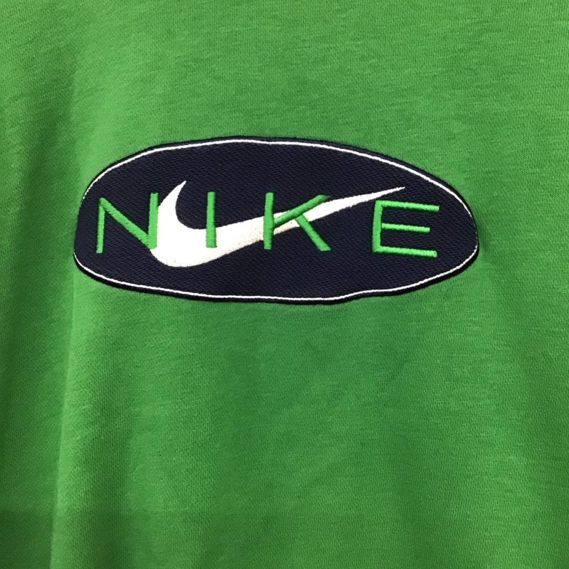 ナイキ NIKE トレーナー 長袖 fz4729-399 NSWFTNCPSLSクルー 長袖トレーナー スウェット XXL ロゴ、文字 緑 / グリーン /  メンズ USED 古着 中古 10137341