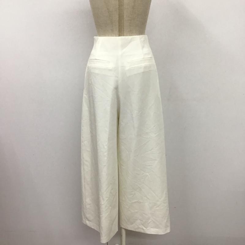 古着 USED ボトムス ボトムス Neela ハイウエスト ワイドパンツ S 無地 白 / ホワイト /  レディース USED 古着 中古 10112998