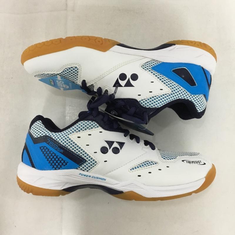 ヨネックス YONEX スニーカー スニーカー SHB769SF パワークッション769SF バドミントンシューズ 24cm 箱有 24.0cm ロゴ、文字 白 / ホワイト / X 青 / ブルー / X 紺 / ネイビー /  レディース USED 古着 中古 10147945