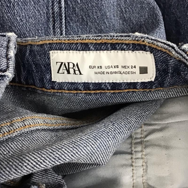 ザラ ZARA スカート ロングスカート デニムスカート XS 無地 水色 / ライトブルー /  レディース USED 古着 中古 10129447