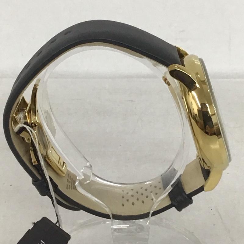 エンポリオアルマーニ EMPORIO ARMANI 腕時計 アナログ（クォーツ式） AR-0386 レザーベルト ロゴ、文字 灰 / グレー / X 金 / ゴールド /  メンズ USED 古着 中古 10134052
