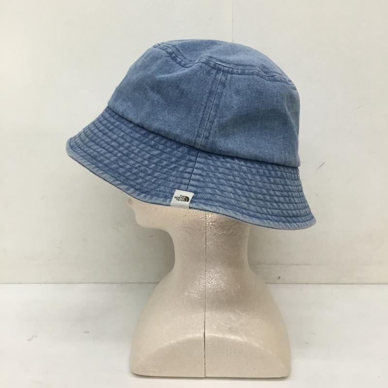 ザノースフェイス THE NORTH FACE 帽子 ハット デニム生地　バケットハット　NE3HQ00M FREE ロゴ、文字 青 / ブルー /  メンズ USED 古着 中古 10135650