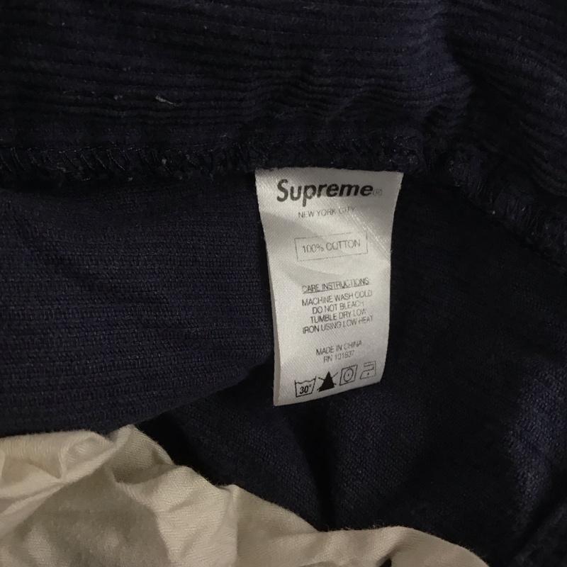 シュプリーム Supreme パンツ ワークパンツ、ペインターパンツ 17AW CorduroyWorkPant カジュアルパンツ ストレートパンツ 32インチ 無地 紺 / ネイビー /  メンズ USED 古着 中古 10106350