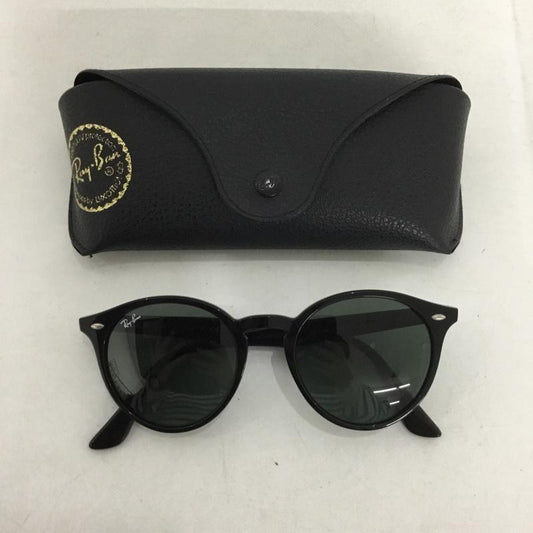 レイバン Ray-Ban めがね・サングラス サングラス RB2180-F グリーンレンズ ケース付き ロゴ、文字 黒 / ブラック /  メンズ USED 古着 中古 10142115