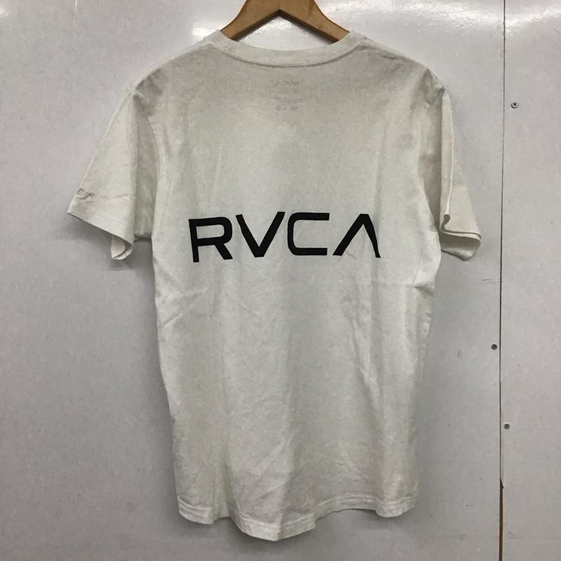 ルーカ RVCA Tシャツ 半袖 半袖カットソー プリントTシャツ クルーネックカットソー S 無地 白 / ホワイト /  メンズ USED 古着 中古 10147324
