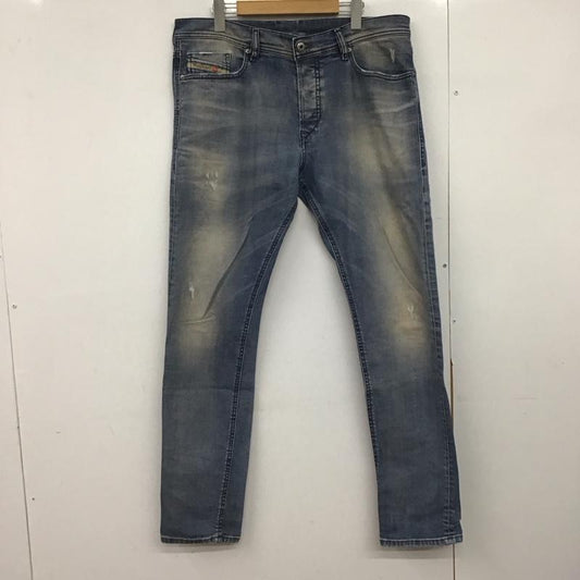 ディーゼル DIESEL パンツ デニム、ジーンズ デニムパンツ スリムパンツ カジュアルパンツ ストレッチパンツ 34インチ ダメージ加工 インディゴ / インディゴ /  メンズ USED 古着 中古 10148290