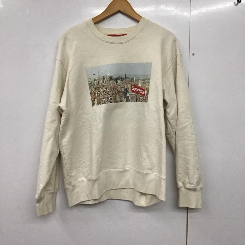シュプリーム Supreme トレーナー 長袖 20AW AerialCrewneck スウェット トレーナー S プリント アイボリー / アイボリー /  メンズ USED 古着 中古 10140765