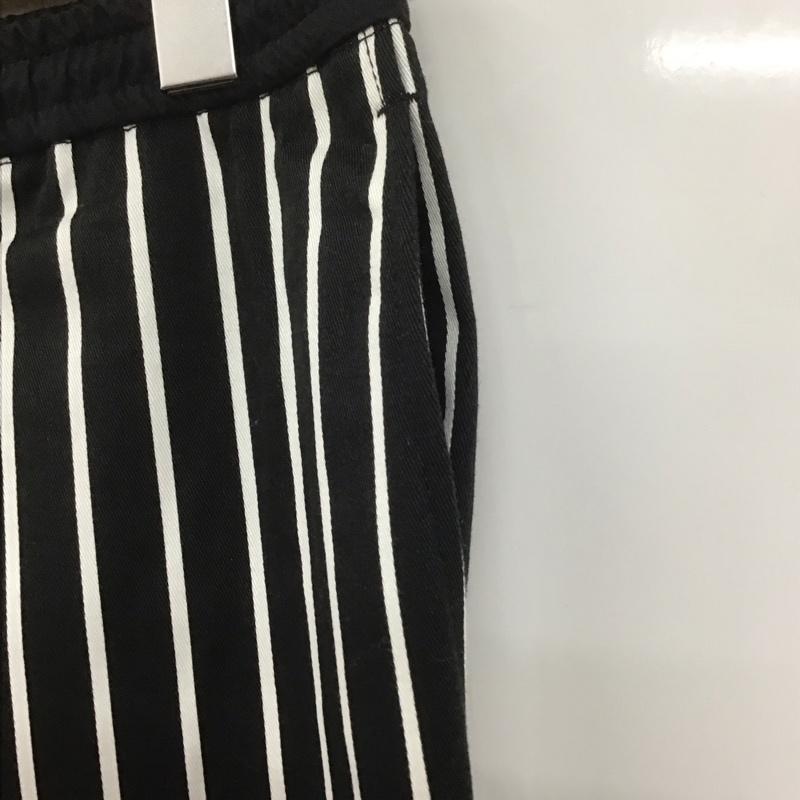 ナノユニバース nano・universe パンツ デニム、ジーンズ ストライプパンツ スリムパンツ ストレッチパンツ カジュアルパンツ M ストライプ 白 / ホワイト / X 黒 / ブラック /  メンズ USED 古着 中古 10107456