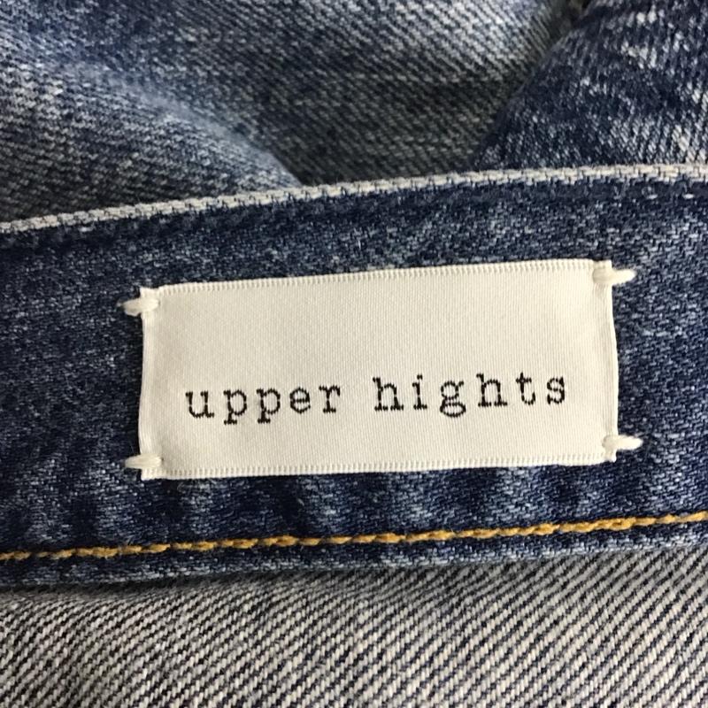 アッパーハイツ upperhights パンツ デニム、ジーンズ 187108 ストレート 23 無地 青 / ブルー /  レディース USED 古着 中古 10121600