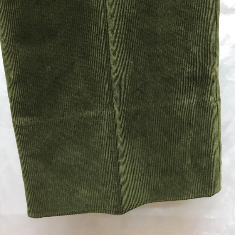 ブルックスブラザーズ BROOKS BROTHERS パンツ チノパン チノパン ワイドパンツ カジュアルパンツ ストレートパンツ コーデュロイパンツ 34 無地 緑 / グリーン /  メンズ USED 古着 中古 10111319