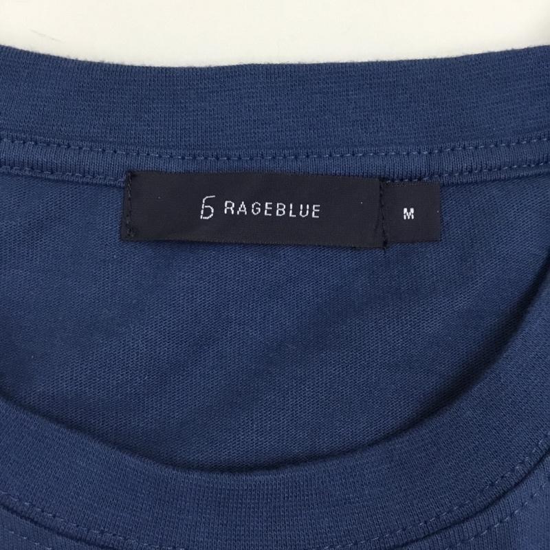 レイジブルー RAGEBLUE Tシャツ 半袖 半袖カットソー プリントTシャツ クルーネックカットソー M ロゴ、文字 青 / ブルー /  メンズ USED 古着 中古 10113875