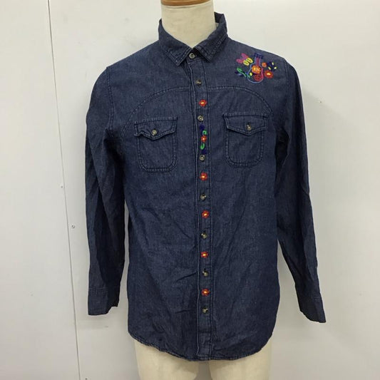 チチカカ TITICACA シャツ、ブラウス 長袖 EWMCA027-L デニムシャツ L 刺繍 インディゴ / インディゴ /  レディース USED 古着 中古 10114952