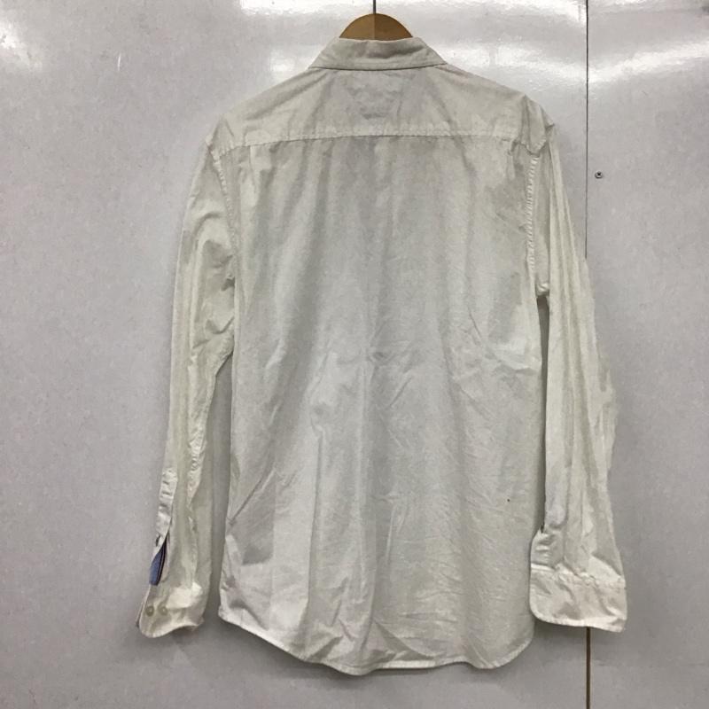 トミーヒルフィガー TOMMY HILFIGER シャツ、ブラウス 長袖 長袖シャツ 無地シャツ カラーシャツ L 無地 白 / ホワイト /  メンズ USED 古着 中古 10144790