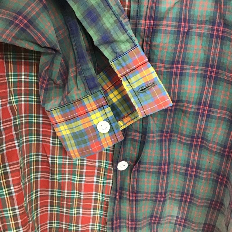 古着 USED シャツ、ブラウス 長袖 長袖シャツ チェックシャツ カラーシャツ ボタンダウンシャツ M チェック マルチカラー / マルチカラー /  メンズ USED 古着 中古 10145041
