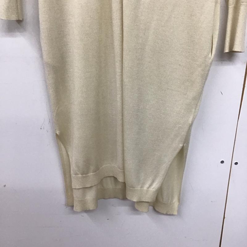 ニコアンド niko and... カーディガン 長袖 長袖ロングカーディガン フロントボタン 4 無地 アイボリー / アイボリー /  レディース USED 古着 中古 10143758