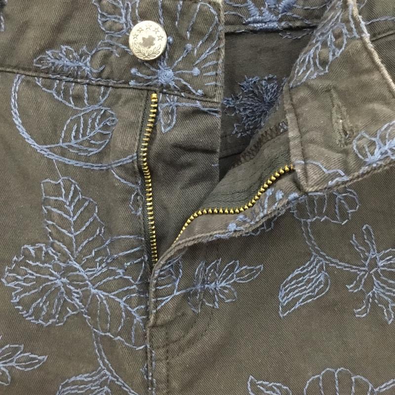 インディアンモトサイクル Indian Motocycle パンツ ショートパンツ ショートパンツ ハーフパンツ カジュアルパンツ 30インチ 刺繍 紺 / ネイビー /  メンズ USED 古着 中古 10110041