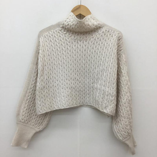 ココ ディール COCO DEAL ニット、セーター 長袖 2 無地 白 / ホワイト /  レディース USED 古着 中古 10135637