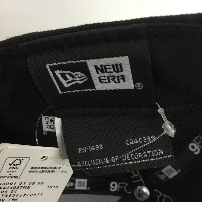 ニューエラ NEW ERA 帽子 キャップ GW424037NE GLOBAL WORK 9FORTY タグ付き ロゴ、文字 黒 / ブラック /  メンズ USED 古着 中古 10151185