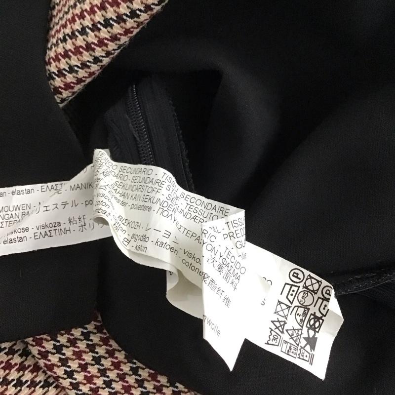 ザラ ZARA ワンピース ひざ丈スカート M チェック マルチカラー / マルチカラー /  レディース USED 古着 中古 10142740