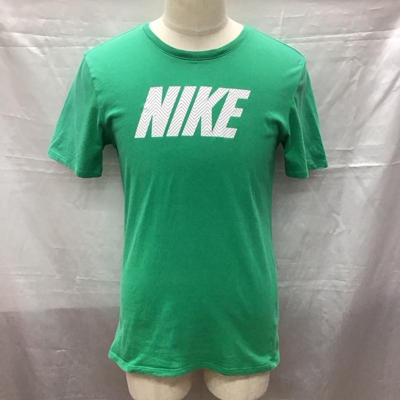 ナイキ NIKE Tシャツ 半袖 940640-324 クルーネック S ロゴ、文字 緑 / グリーン /  メンズ USED 古着 中古 10115543