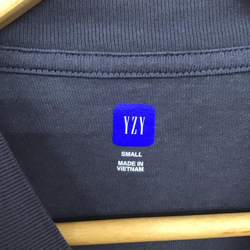 ギャップ GAP カットソー 長袖 YEEZY Engineered By BALENCIAGA YZY LongSleeveTee 長袖カットソー スタンドネック S ロゴ、文字 灰 / グレー /  メンズ USED 古着 中古 10132255