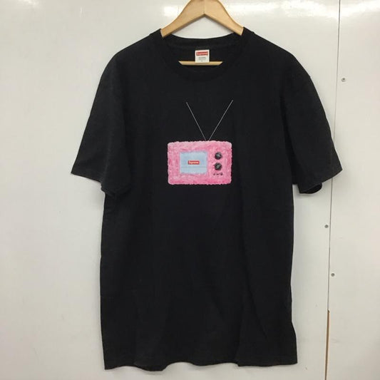 シュプリーム Supreme Tシャツ 半袖 18SS テレビグラフィックプリントTシャツ プリントTシャツ L プリント 黒 / ブラック /  メンズ USED 古着 中古 10132298